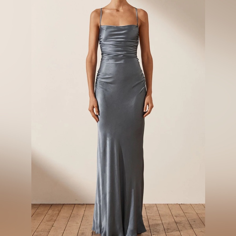 Shona Joy Silk floor length slip dress